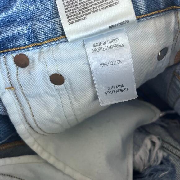 AGOLDE Parker Cut Off Denim Shorts - Swap Meet - Size 23 - Picture 6 of 6